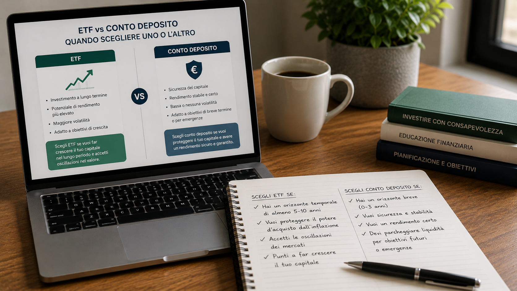 ETF vs conto deposito quando scegliere uno o l’altro