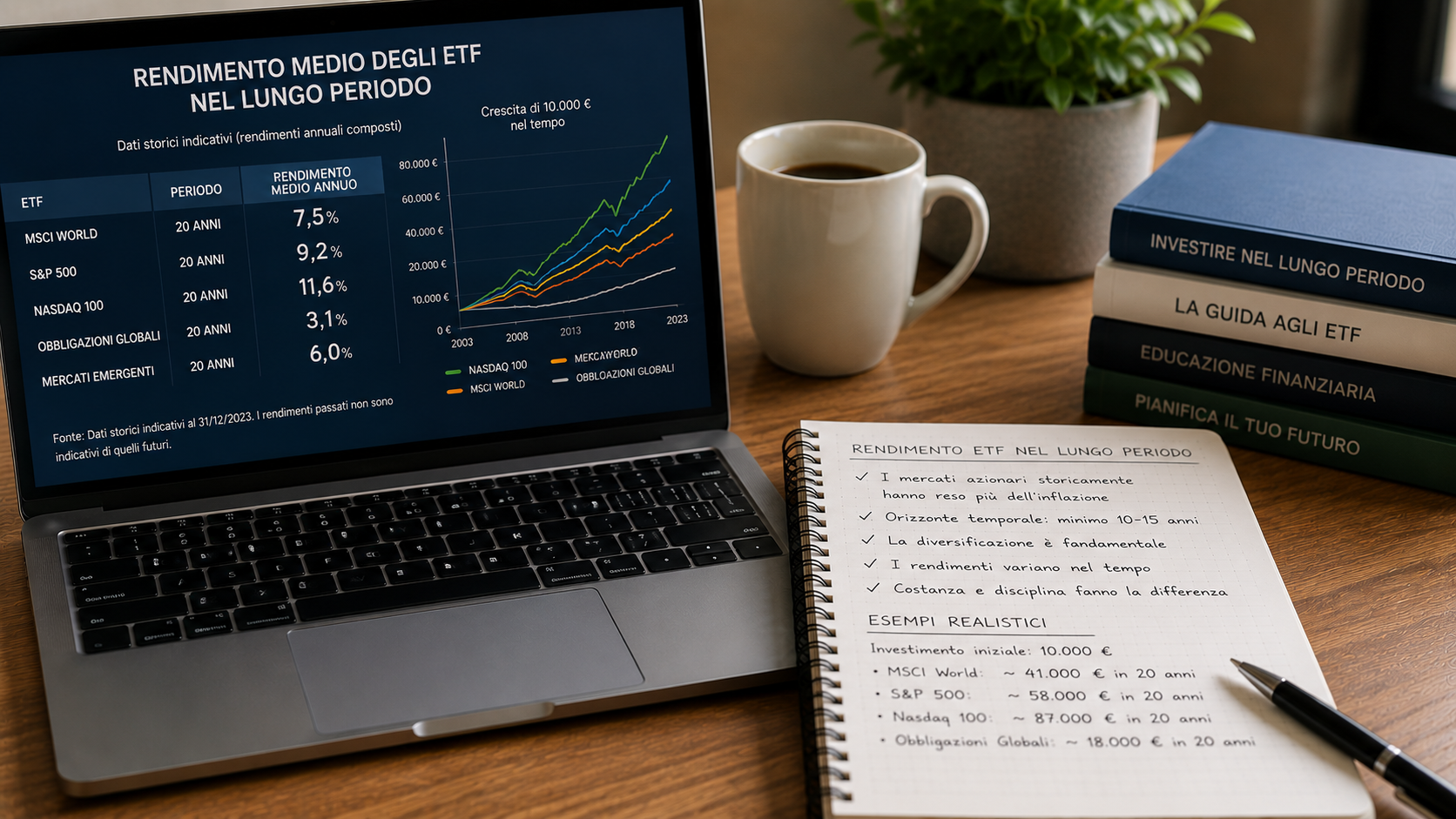 Quanto rende un ETF nel lungo periodo esempi realistici