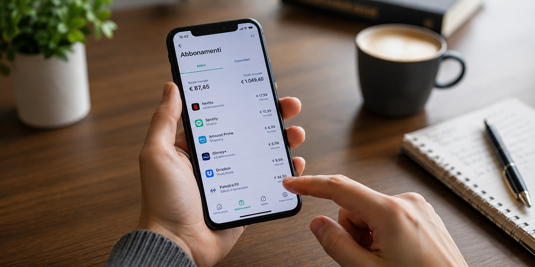 App per monitorare abbonamenti e spese ricorrenti