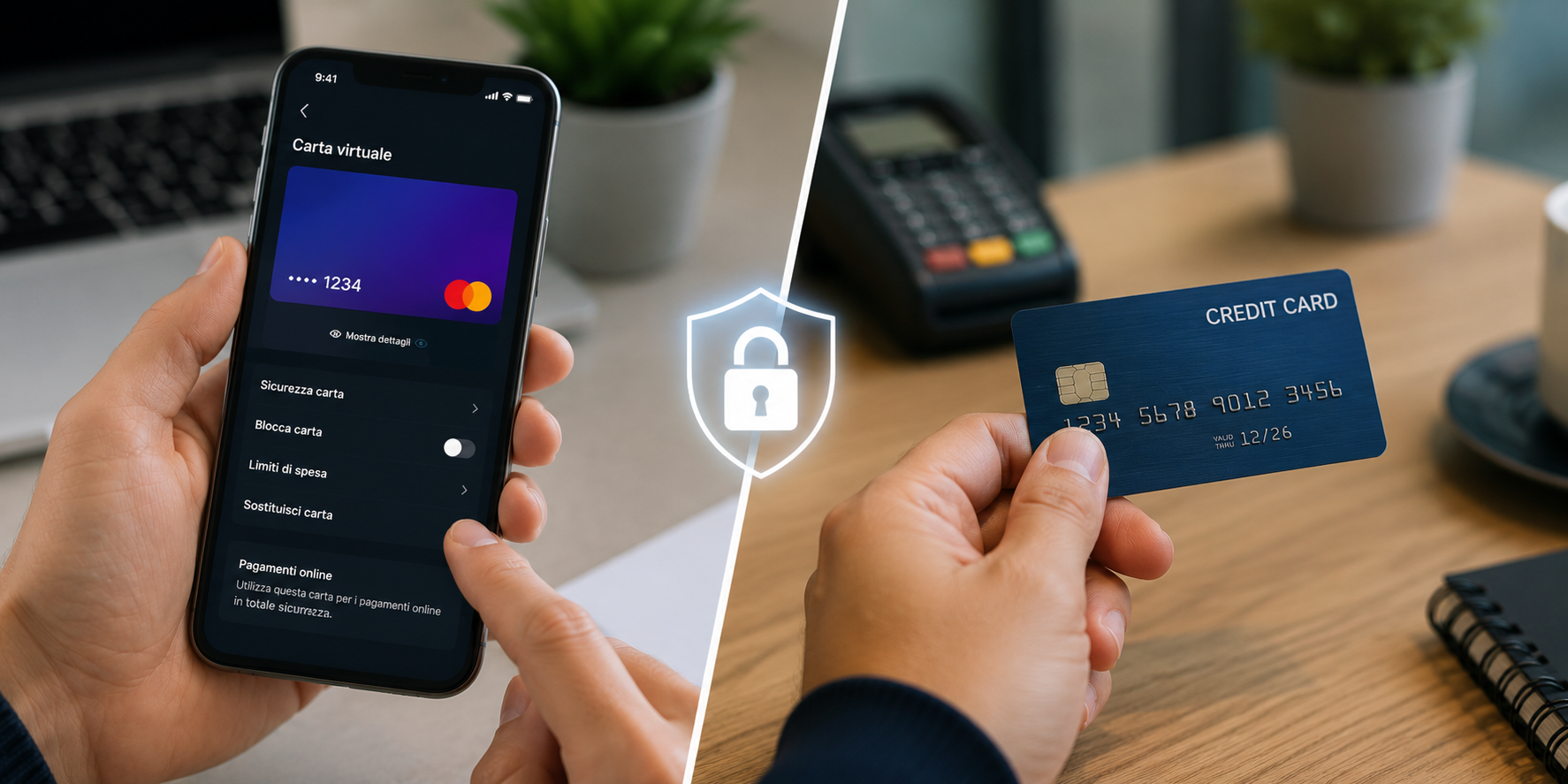 Carta virtuale vs carta fisica quale è più sicura