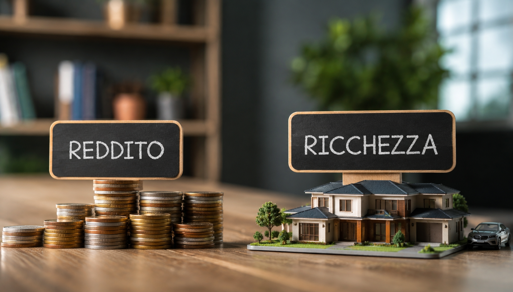 Differenza tra ricchezza e reddito concetto chiave
