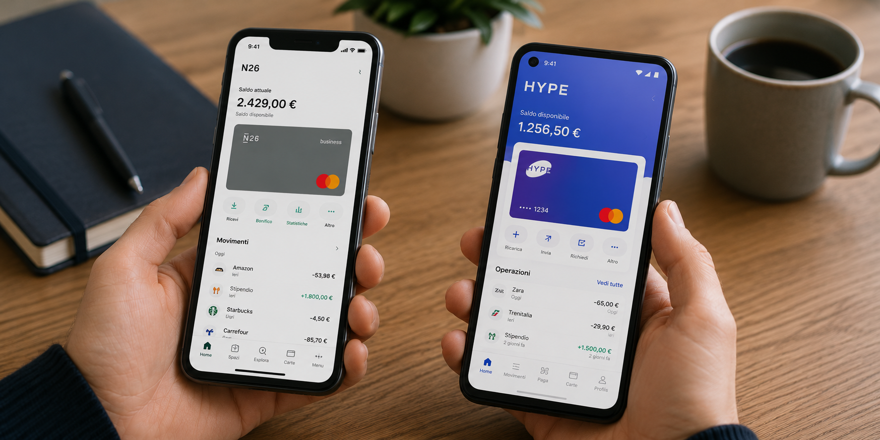 N26 vs Hype quale conviene davvero