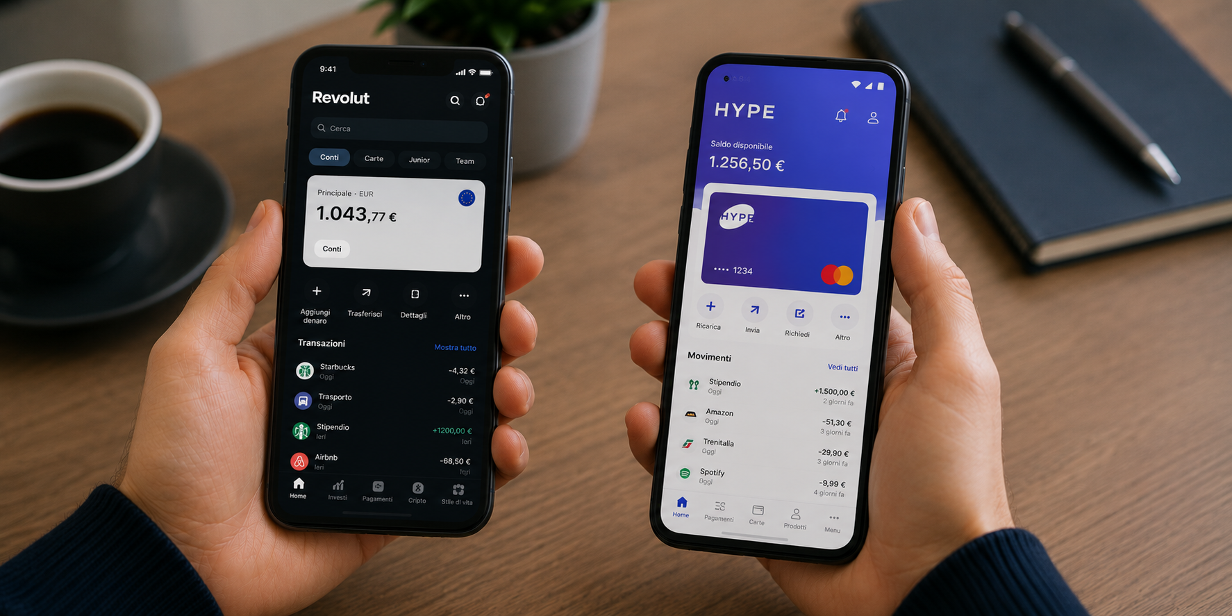 Revolut vs Hype quale conviene davvero