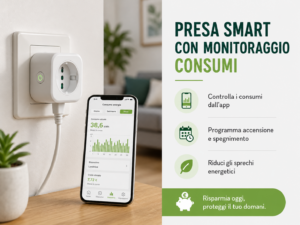 Presa smart con monitoraggio dei consumi
